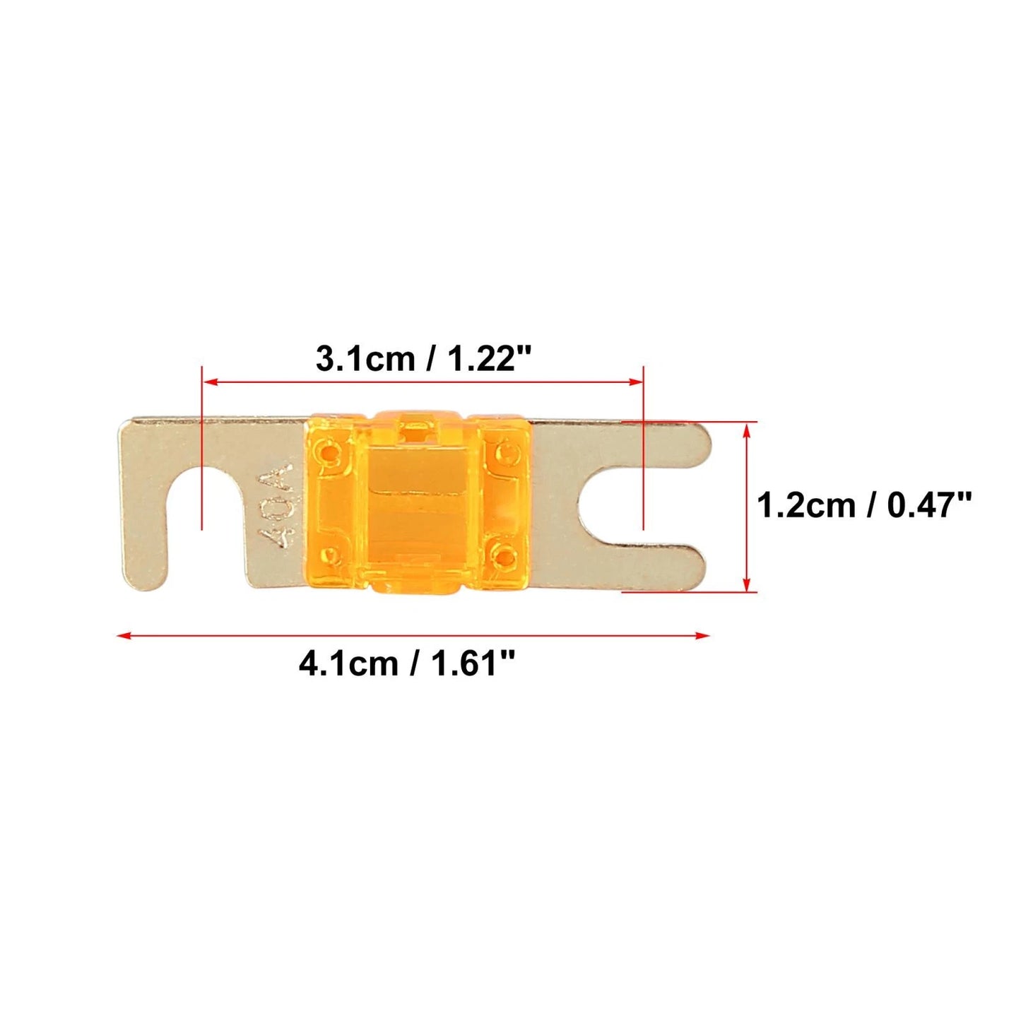 5pcs 40A AFS Mini ANL Fuses for Car, Truck, Motorcycle, Boat, Audio CD