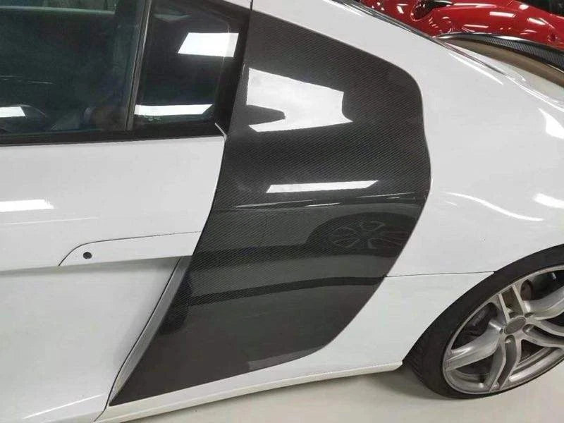 Real Carbon Fiber Exterior Door Side Fender Blade for 08-15 Audi R8 Coupe V10