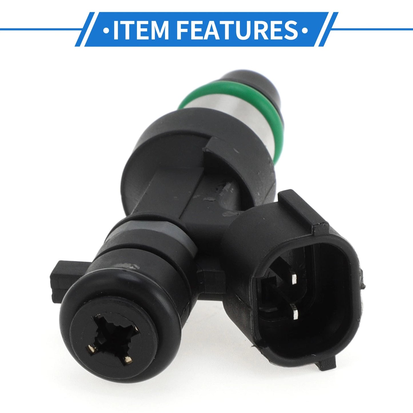Fuel Injector 166009HP0A for Nissan Rogue 2.5 (2015-2018) 1 Pc Black
