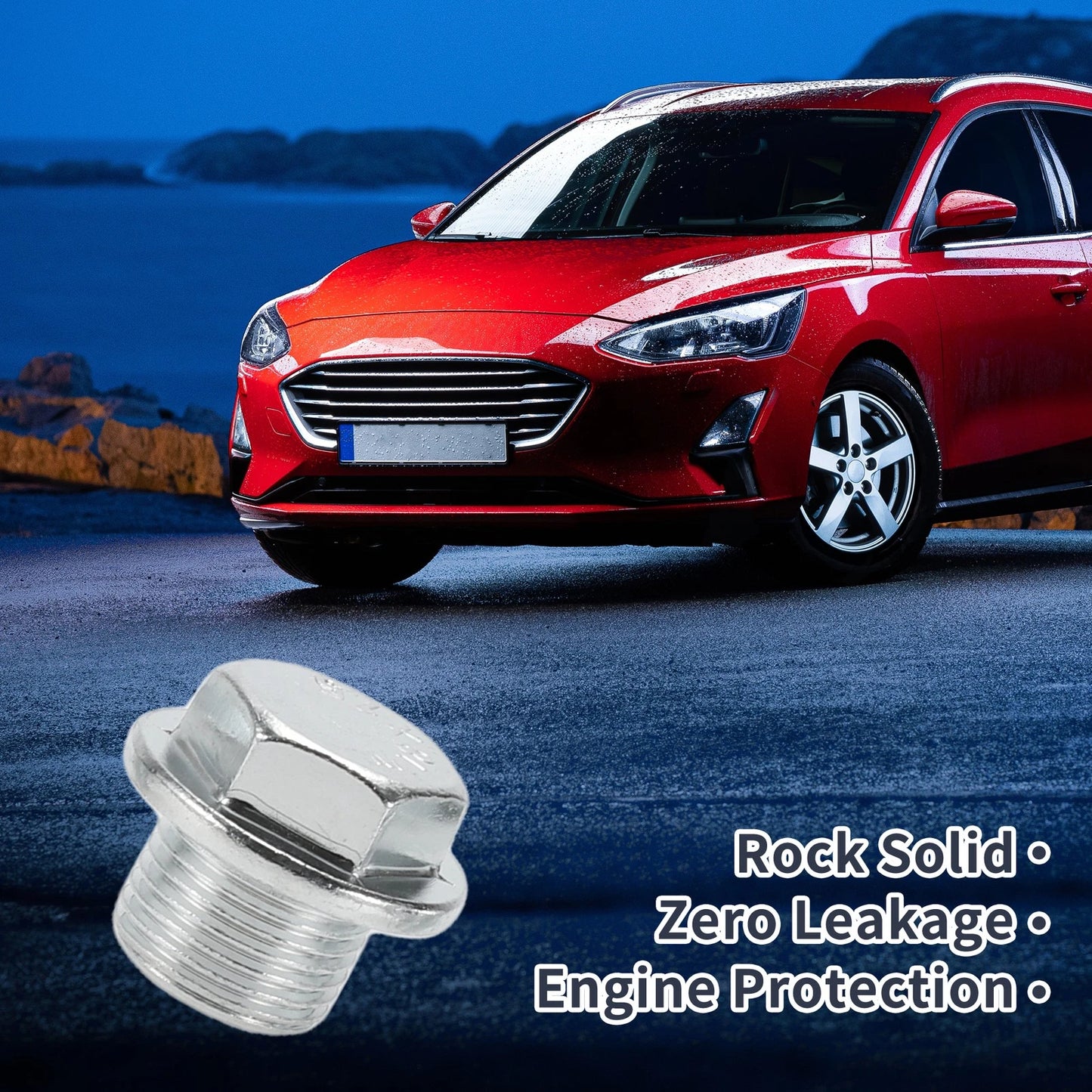 2 x M10x1 M12x1.25 Engine Oil Drain Plug with Gasket for Car Motorcycle Boat