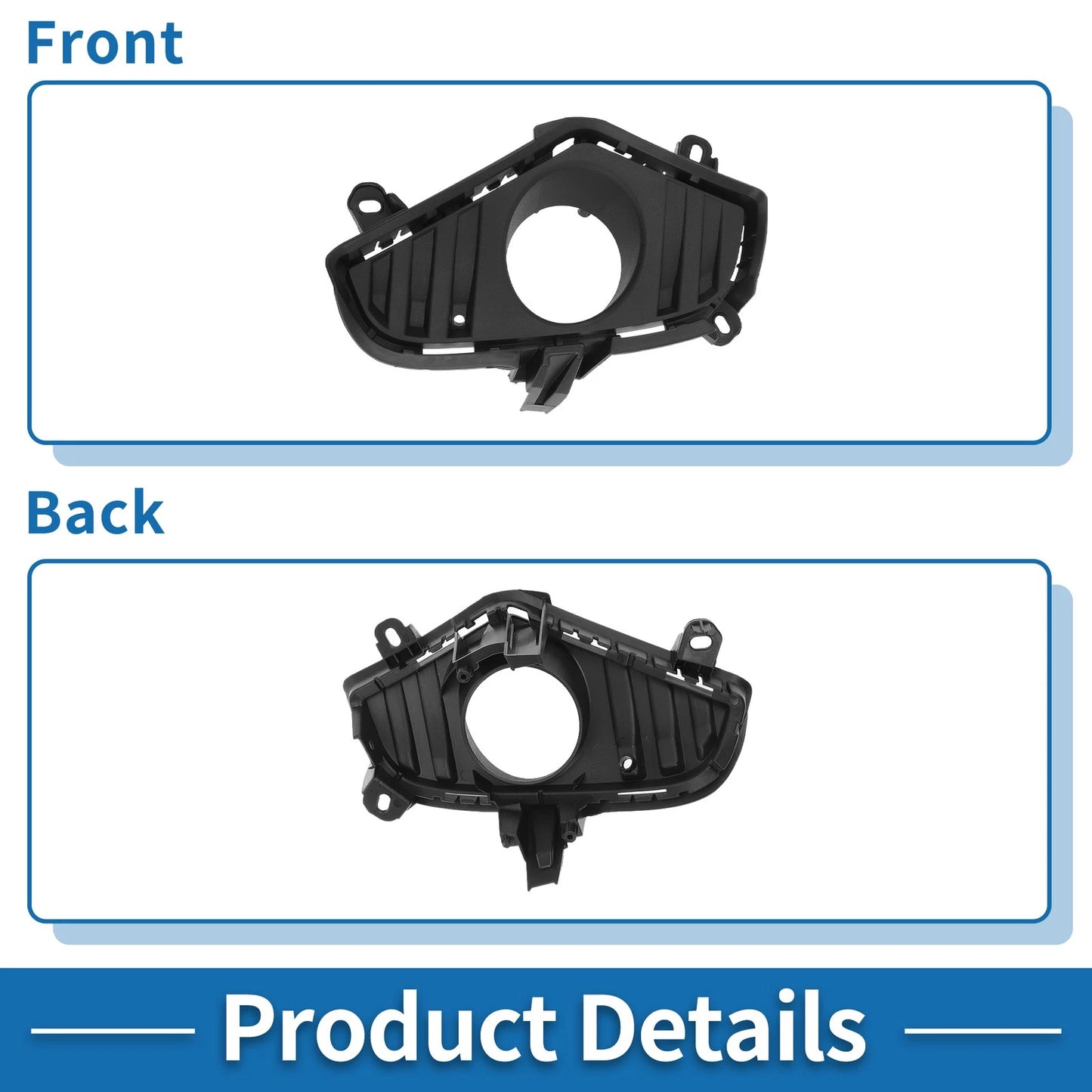 Front Left Fog Light Grill for Toyota RAV4 (2019-2023)