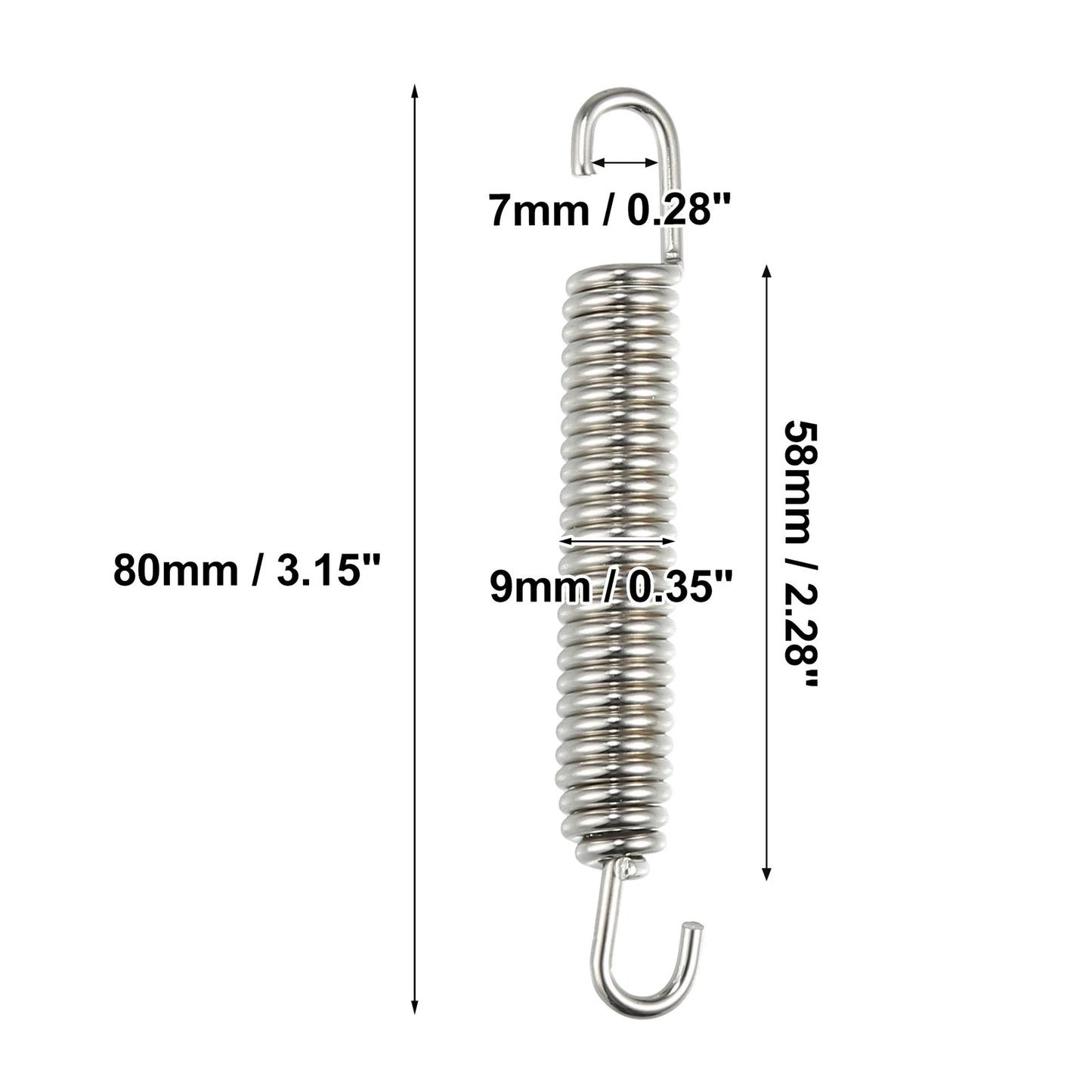 4 Set Exhaust Pipe Spring 80mm 3.15" for Motorcycles
