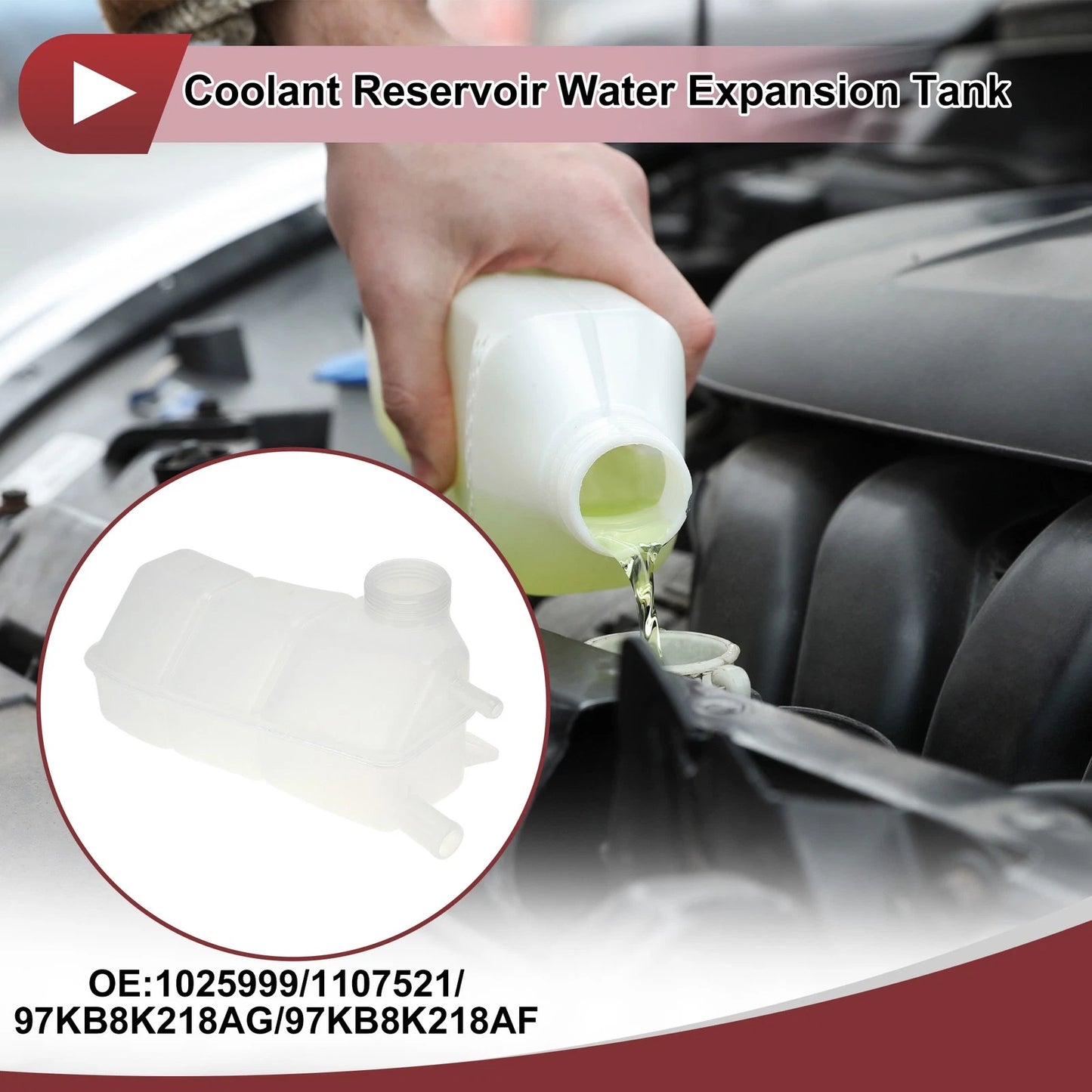Coolant Expansion Overflow Tank for Ford Ka (2001-2008)