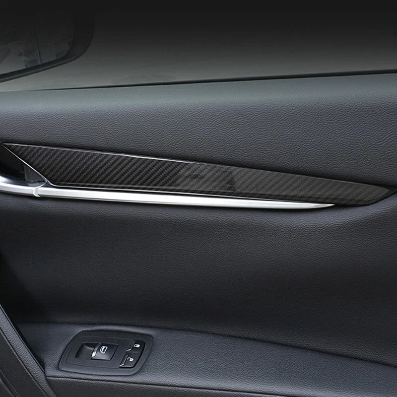 Real Carbon Fiber Interior Door Panel Cover Trim For Maserati Levante 2017-2021