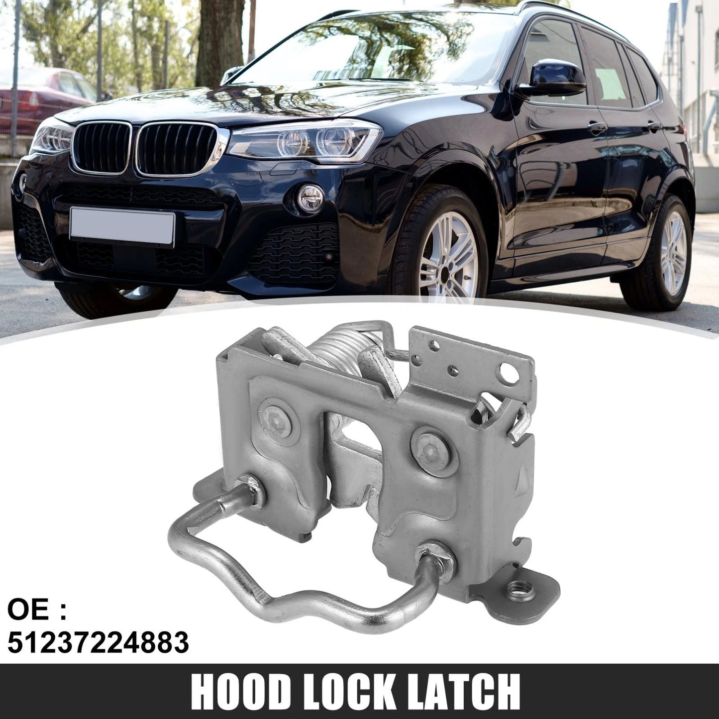 Hood Catch Lock Latch for BMW X3 F25, X4 F26 (2009-2017, 2013-2018)