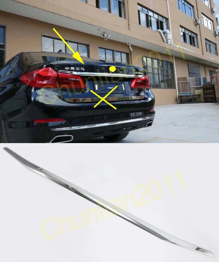 Rear Door Boot Lid Cover Trim for BMW 5 Series G30 4dr Sedan (2017-2020)