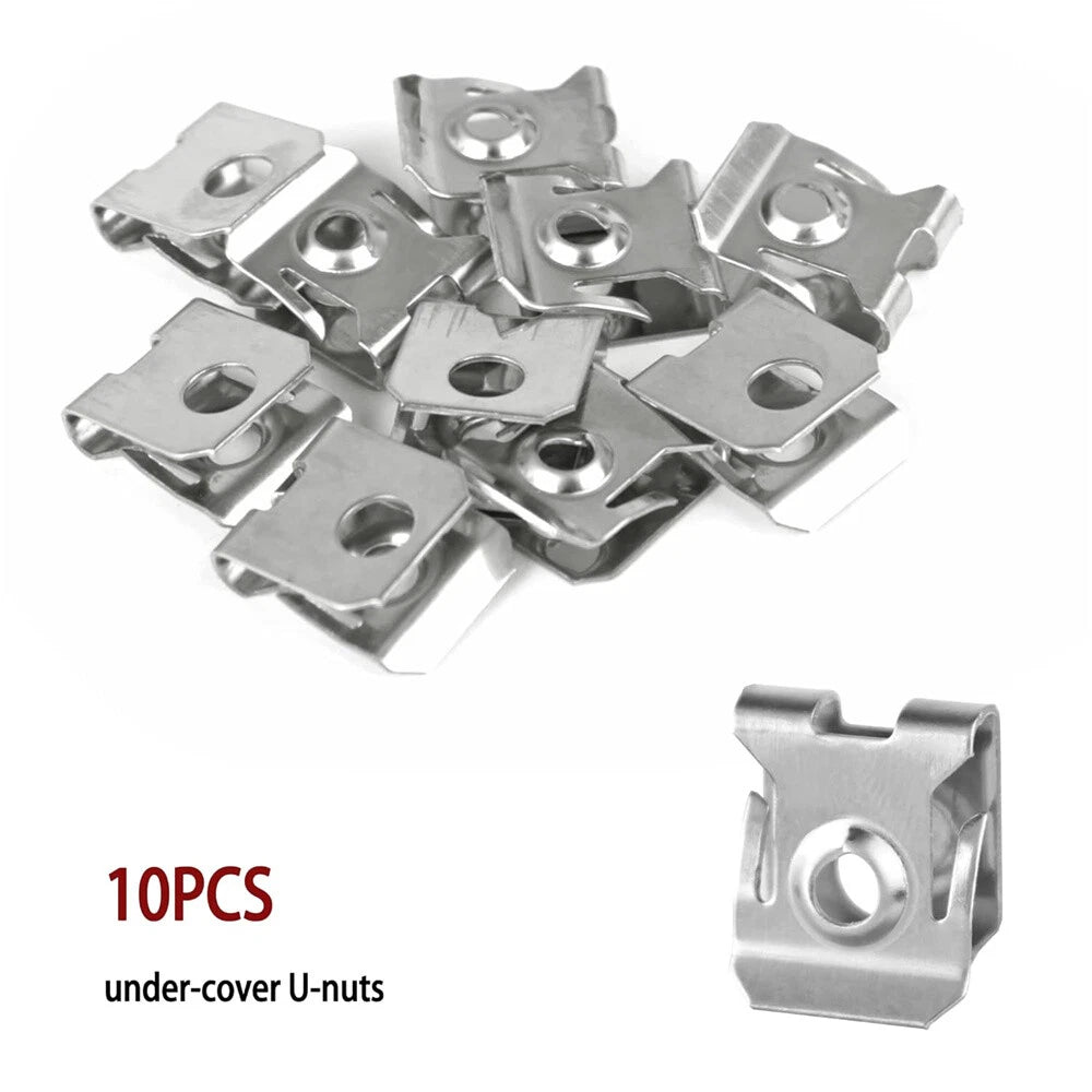 50 x Engine Splash Shield Screws Bolts U-nuts for Ford F-150, Mondeo, Fiesta, Escape