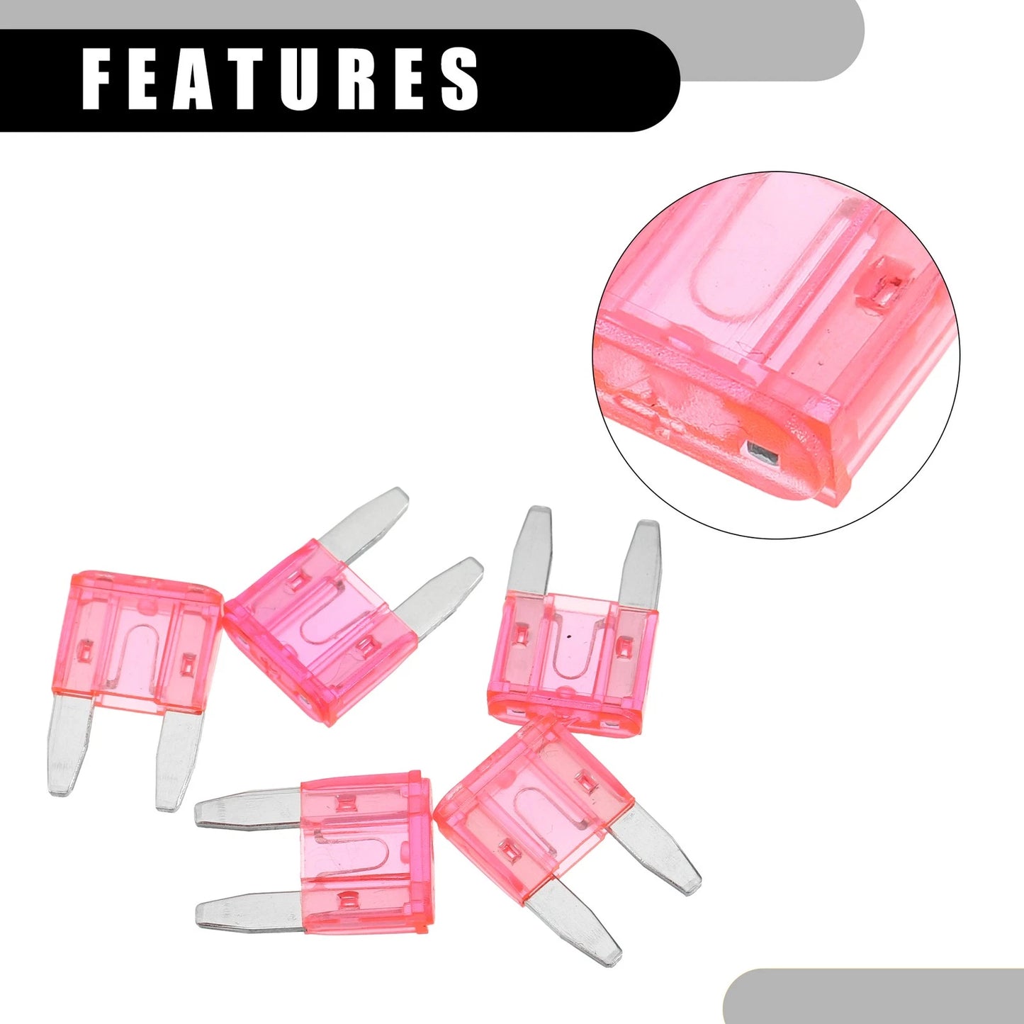 5 x Mini 4AMP APM/ATM Blade Fuses Short Circuit Protection for Car