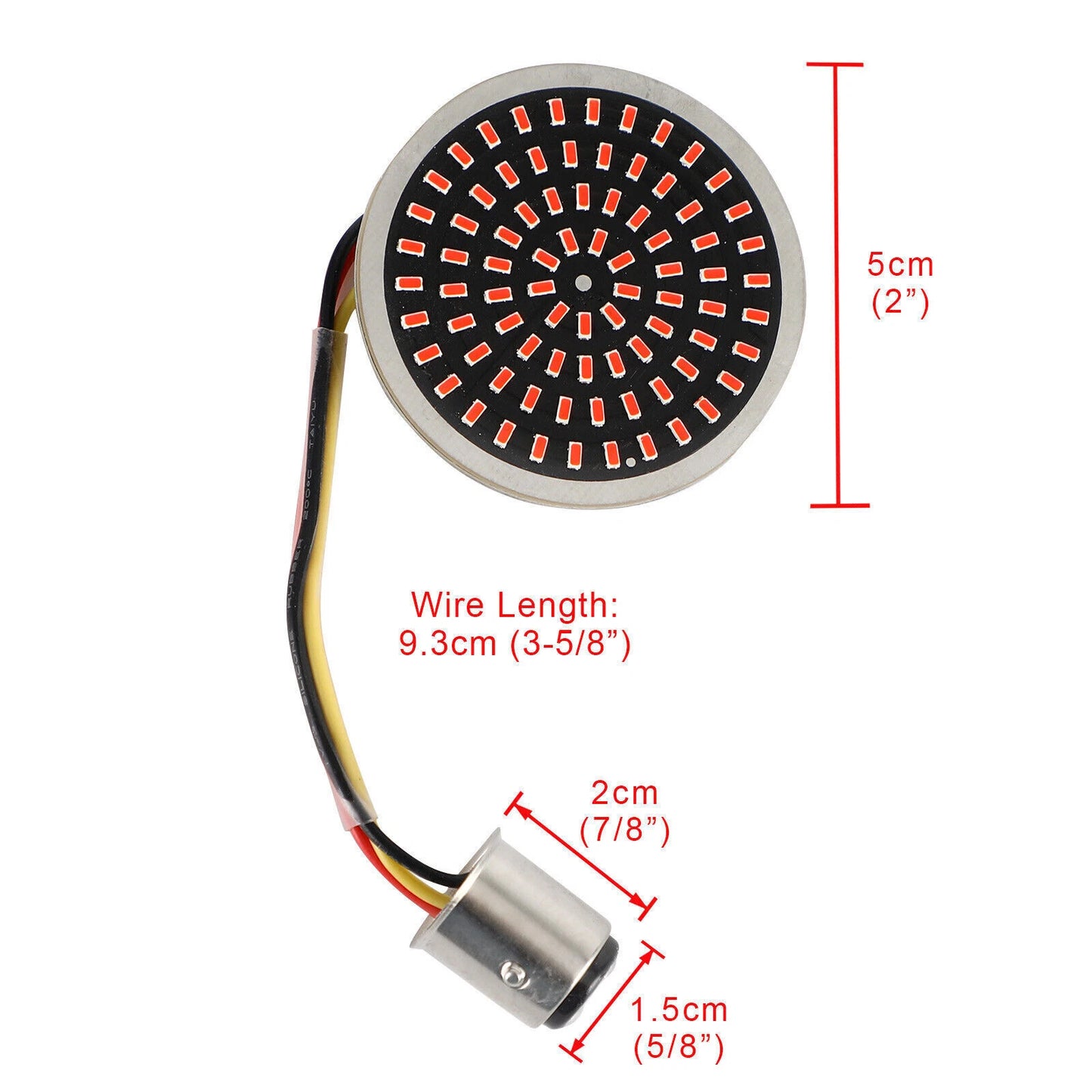 Indicator Inserts for Softail, Touring, Dyna, Sportster - Red (2000-2023)