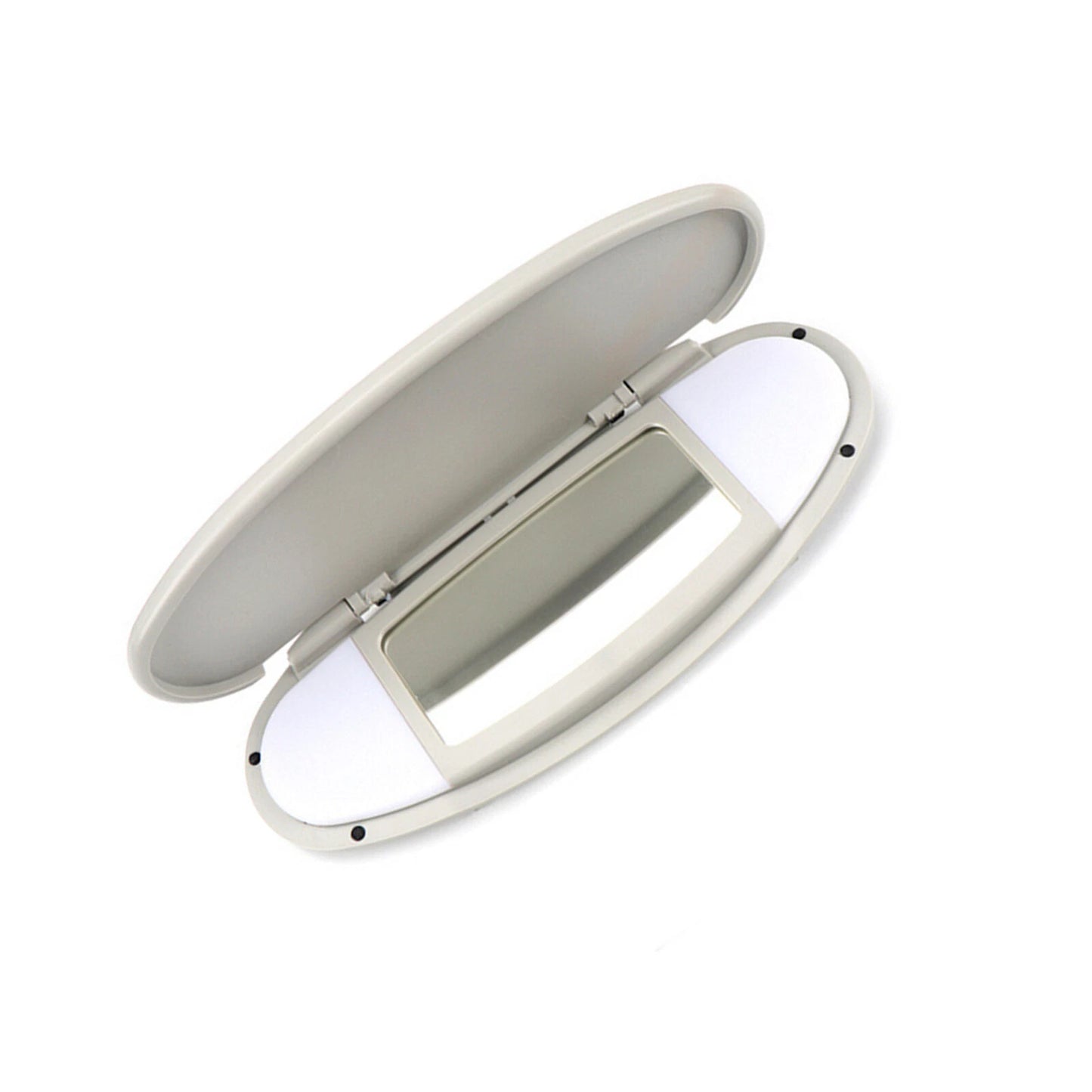 1x Gray Sun Visor Mirror Cover for Mini Cooper R55 R58 R60 (2007-2014)