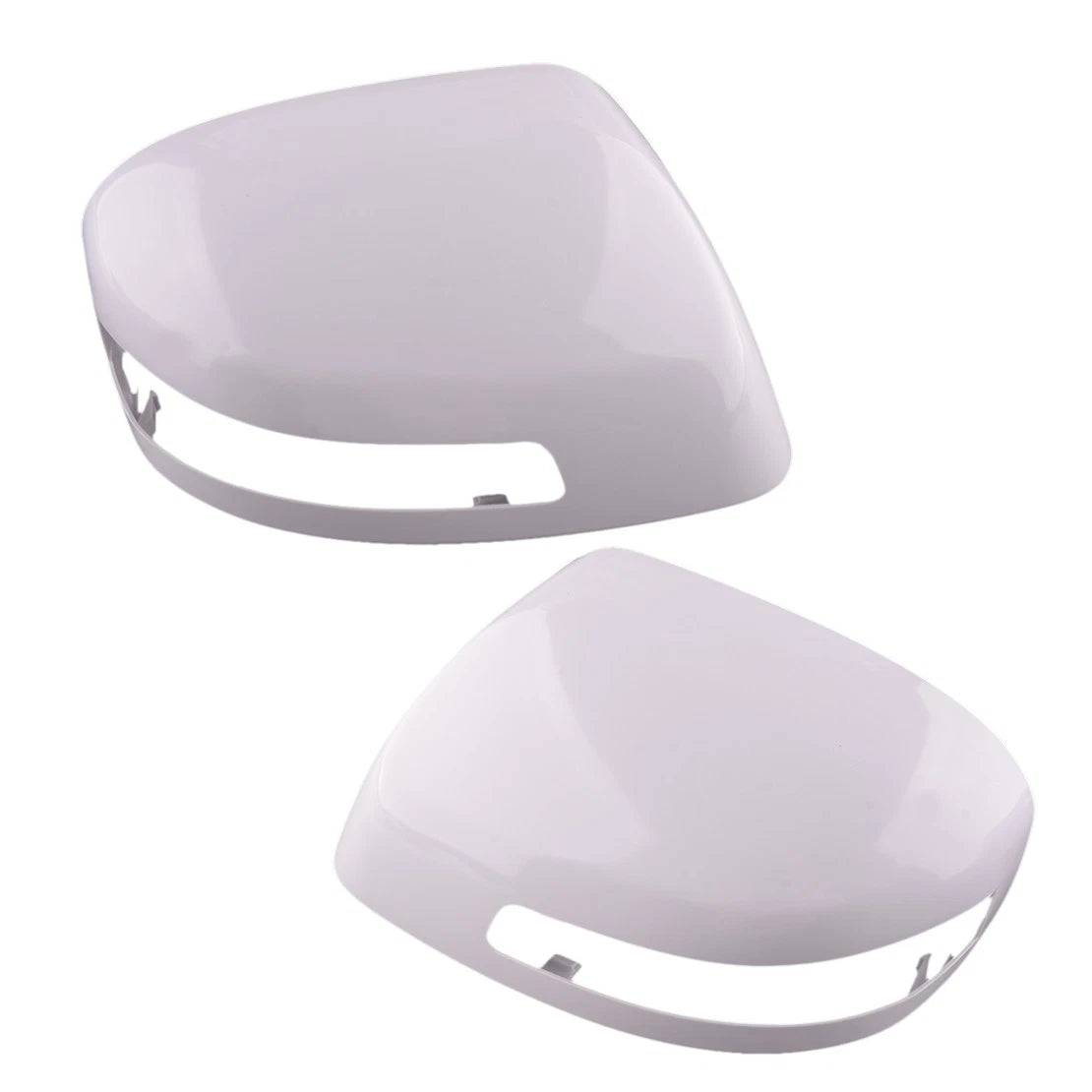 2 x White Exterior Mirror Cap Covers for Honda Civic (2012-2015)