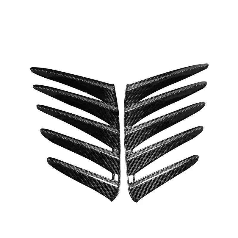 Real Carbon Fiber Rear Bumper Side Canards Cover Trim for Lexus RC 2015-2018