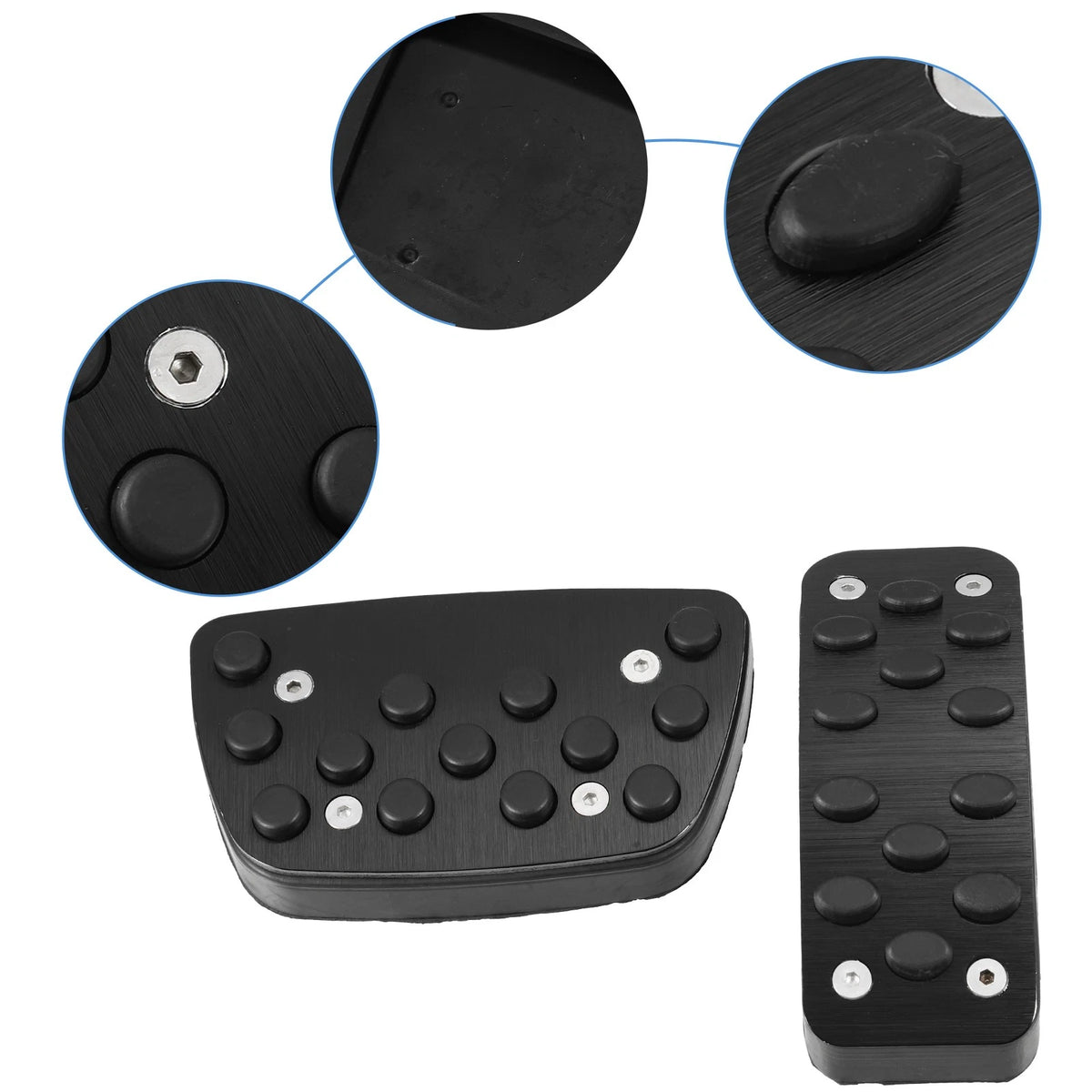 Car Brake Gas Accelerator Pedal Covers for Toyota Camry (2012-2017) Black