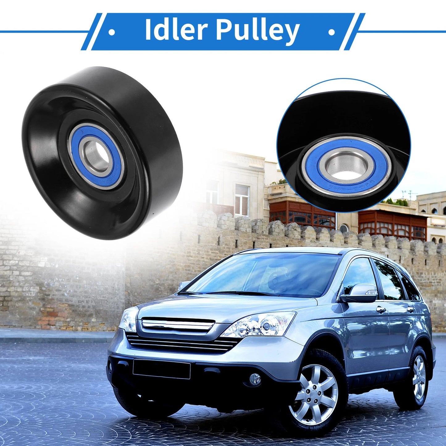 Drive Belt Idler Pulley for Ford F-250 F-350 E-250 (2002-2014)
