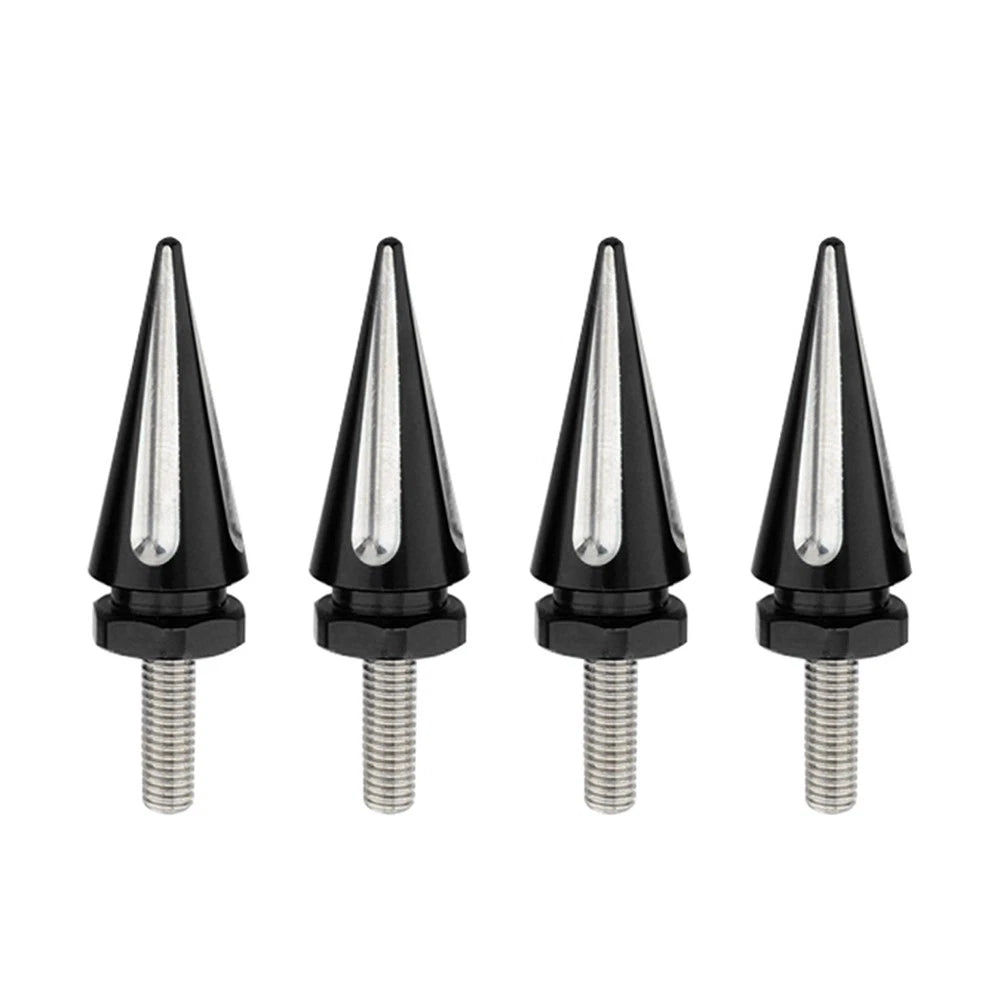 4 x Black Spike Windscreen Screw Bolts for Harley Touring Road Glide (1998-2025)