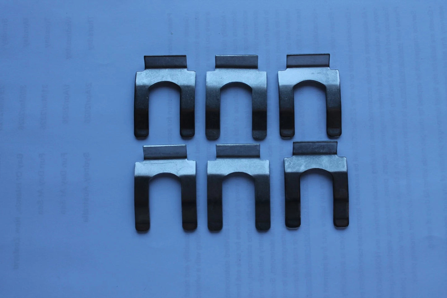Brake Hose Retaining Clips 6 x Set for Early Holden Ford Valiant