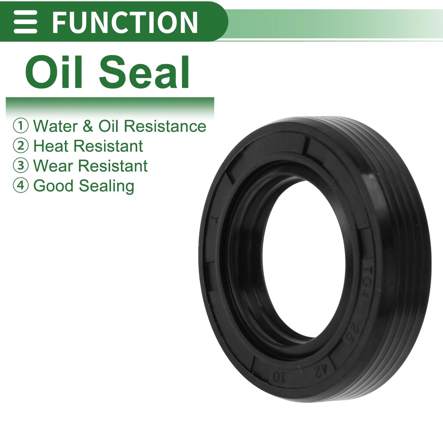 Oil Seal / 25x42x10mm / NBR Rubber Rotary Shaft Seal