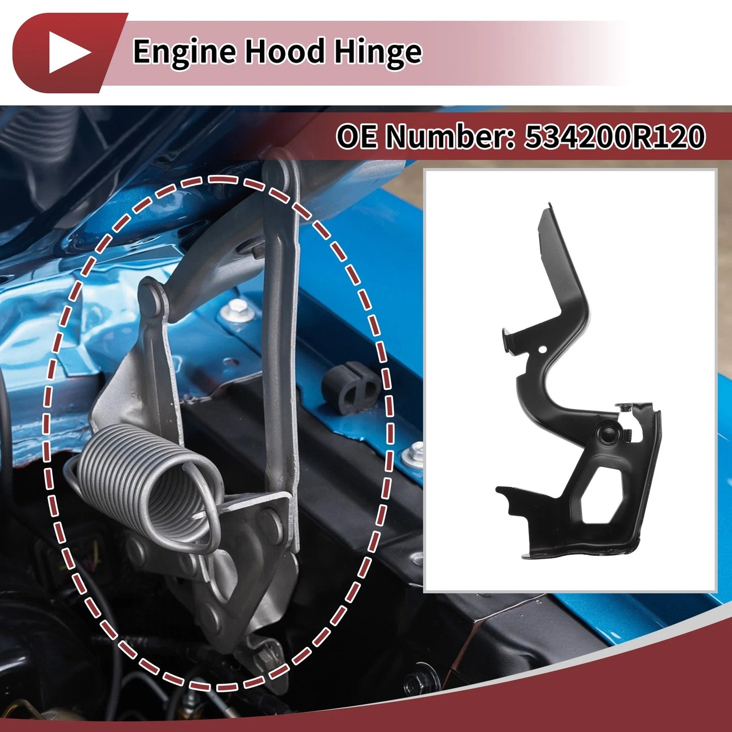 Hood Hinge for Toyota RAV4 (2013–2018)