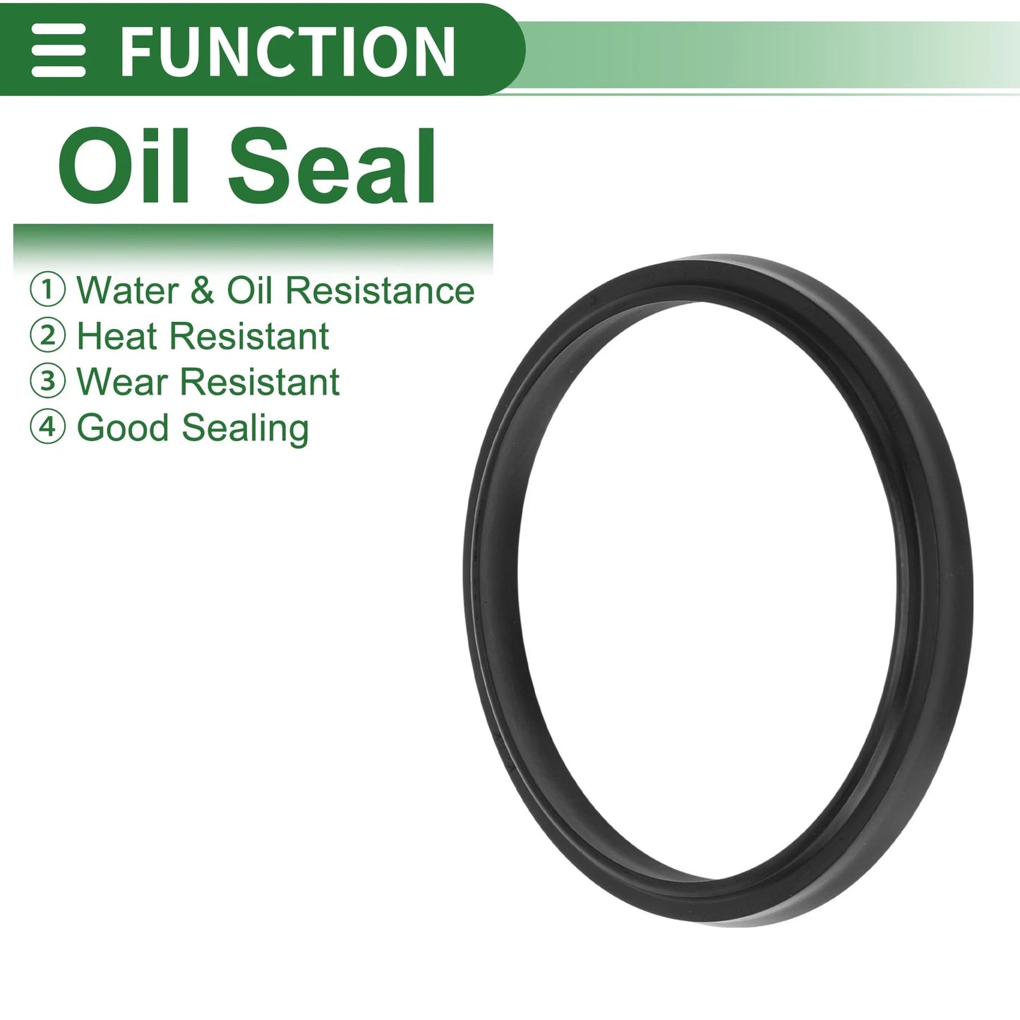 Oil Seal 75x85x6mm Black 5 Pcs Seal Ring Rotary Shaft Seal NBR Rubber
