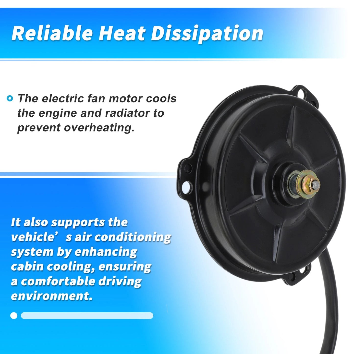 Radiator Cooling Fan Motor for Honda TRX420FM Rancher 420 4X4 (2007-2014)