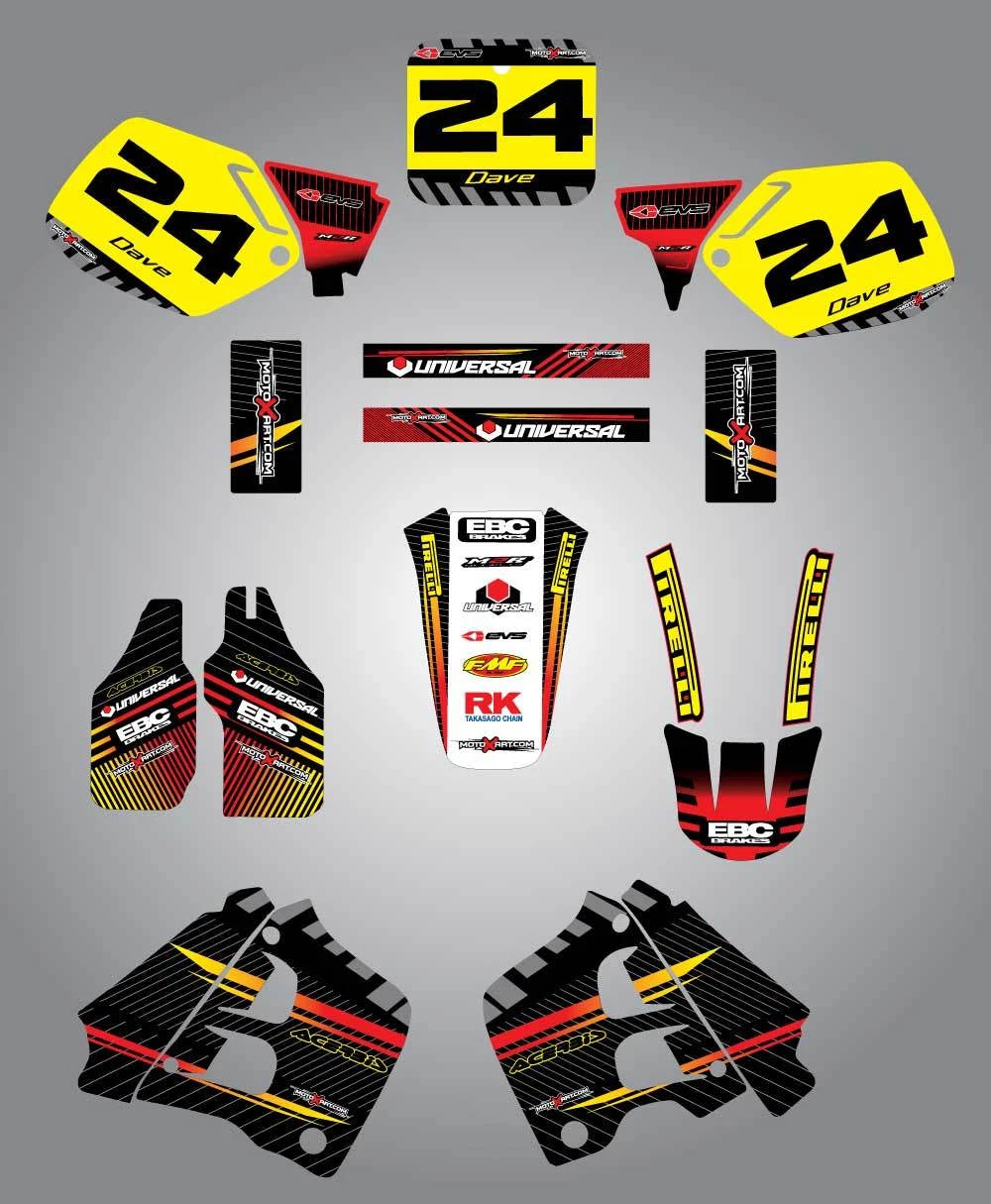 Custom Graphic Kit for Honda CR 125 (1991-1992)