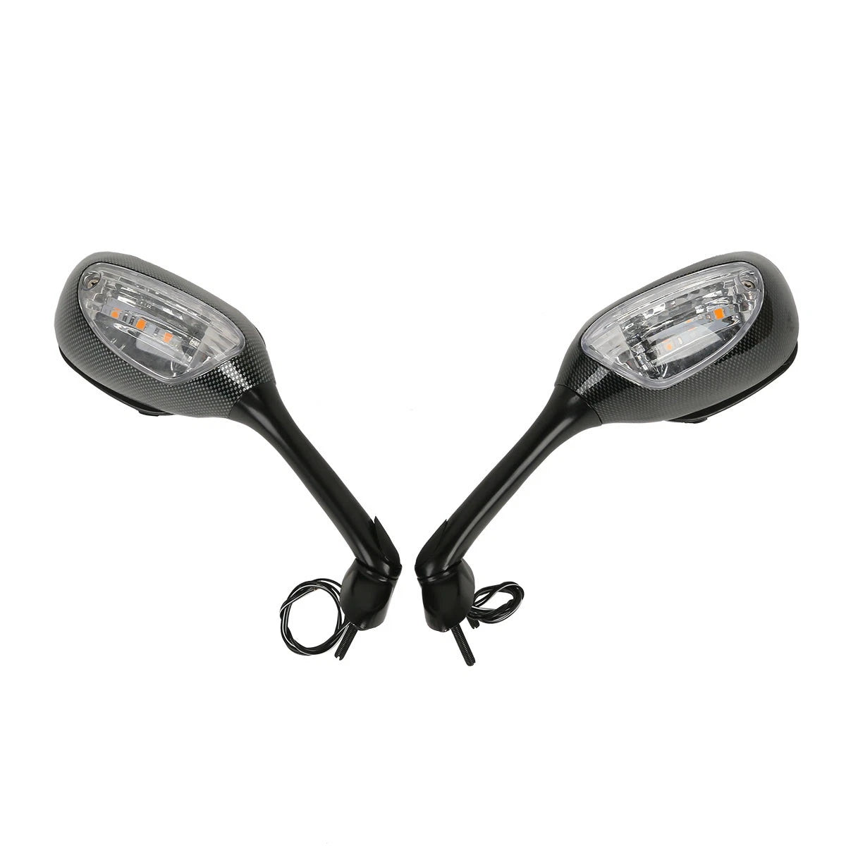Clear/Smoke Turn Signal Rearview Mirrors for Suzuki GSXR600 GSXR750 (2006-2025)
