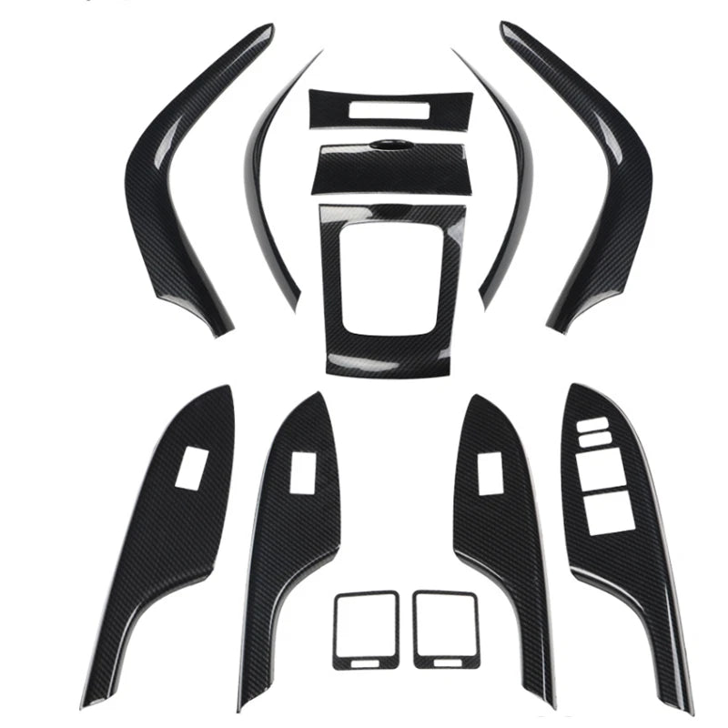 13pcs Carbon fiber Car interior Cover Trim for Toyota Corolla (2007–2013)