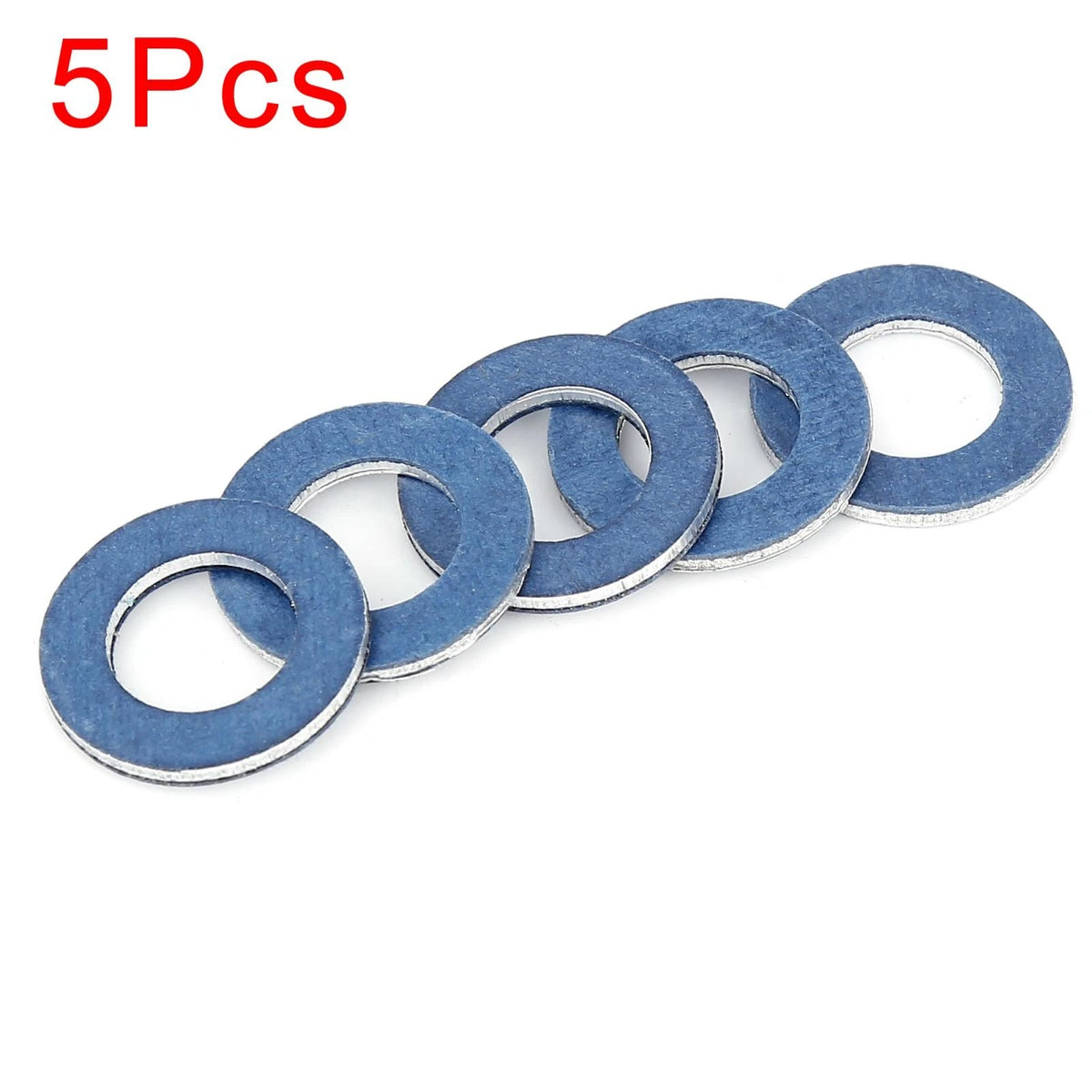 Oil Drain Plug Gasket 5 x M12 Blue for Toyota