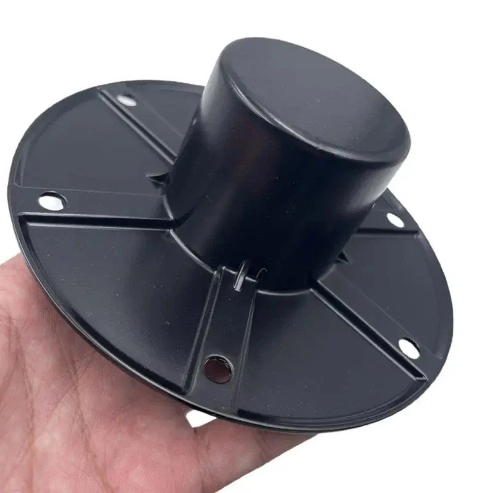 Heavy Duty Black Aluminum Table Leg Base for RV/Boat Trailer Mount