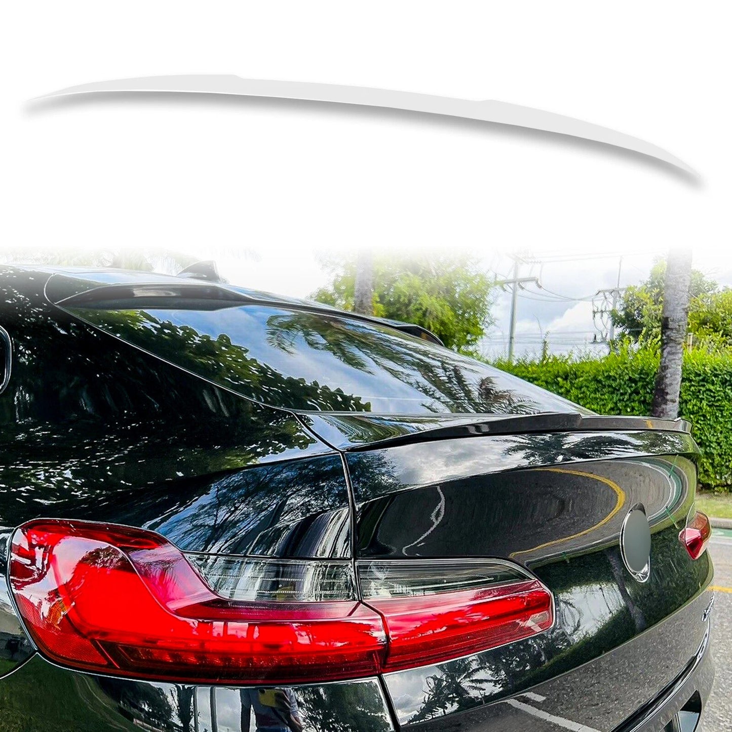 ABS Boot Spoiler for BMW X4 G02 (2018-2023) - Mineral White A96