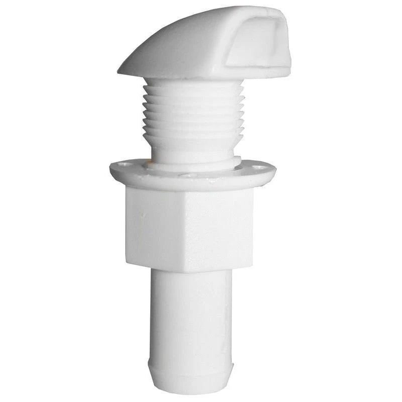 2 X Marine Fuel Breathers Straight Fuel/Water Tank Streamline Nylon White