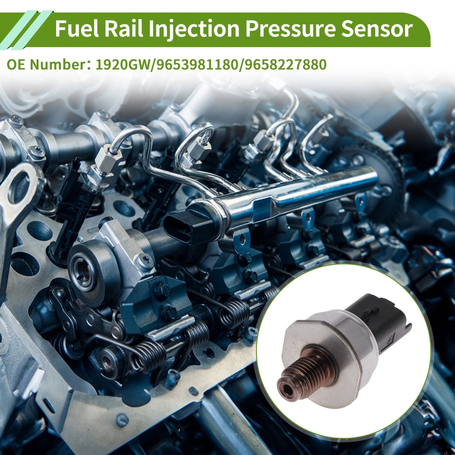 Fuel Injection Pressure Sensor for Ford Focus C-Max 1.6 TDCi (2005-2007)