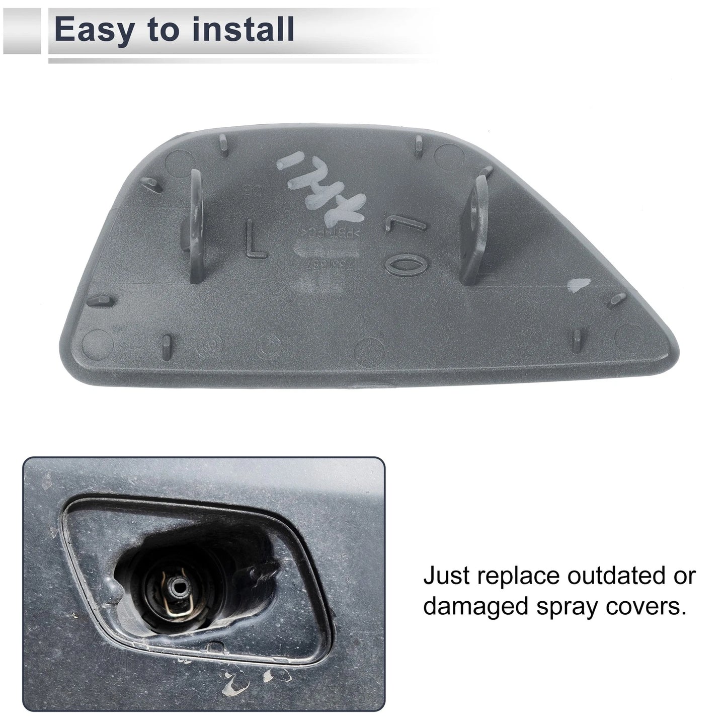 Front Left Washer Nozzle Cover Cap for BMW 535i GT (14-17)