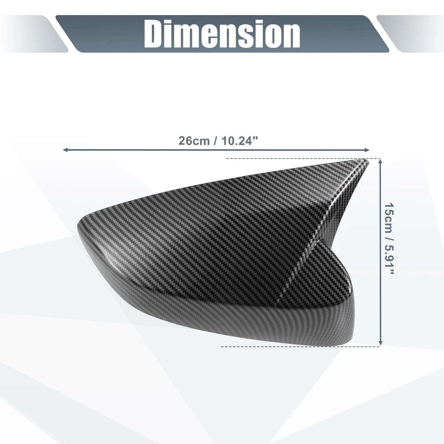 Rearview Mirror Cover Overlay Carbon Fiber for Subaru BRZ (2012-2020)