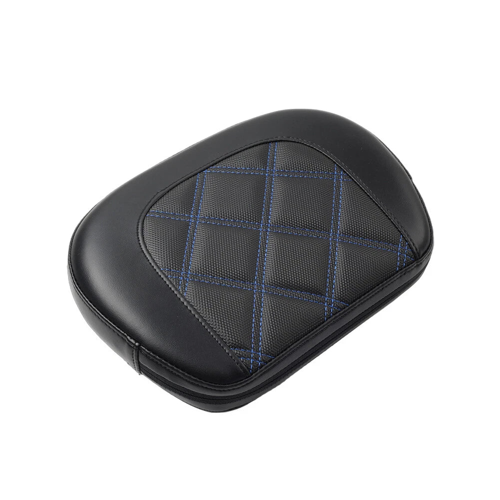 Blue Stitching Passenger Bar Backrest Pad for Harley Electra Glide