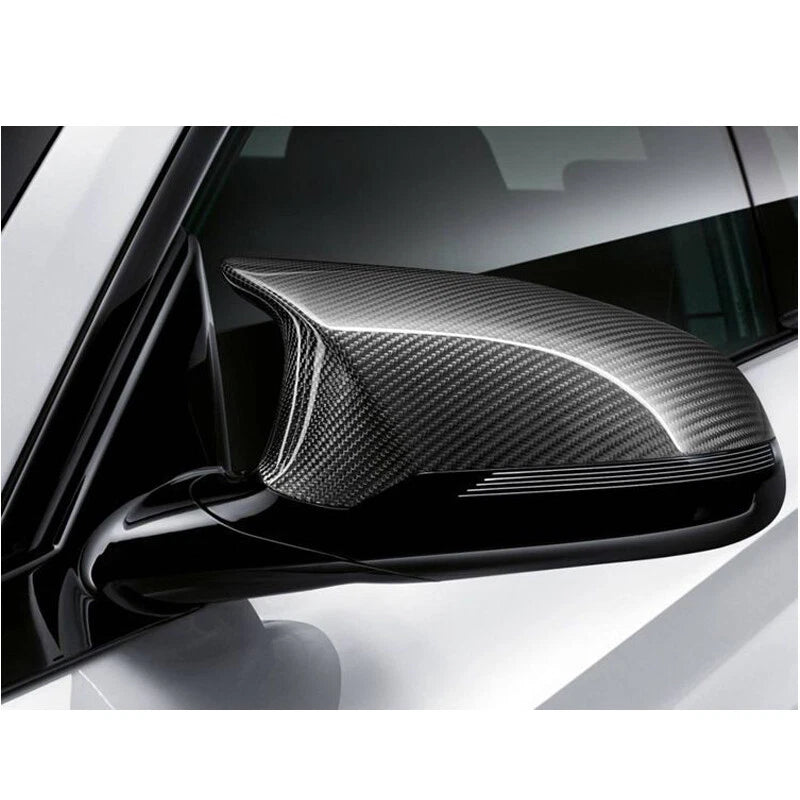 Real Carbon Fiber Replace Side Mirror Cover Caps For BMW M2 M3 M4 F80 F83 15-18