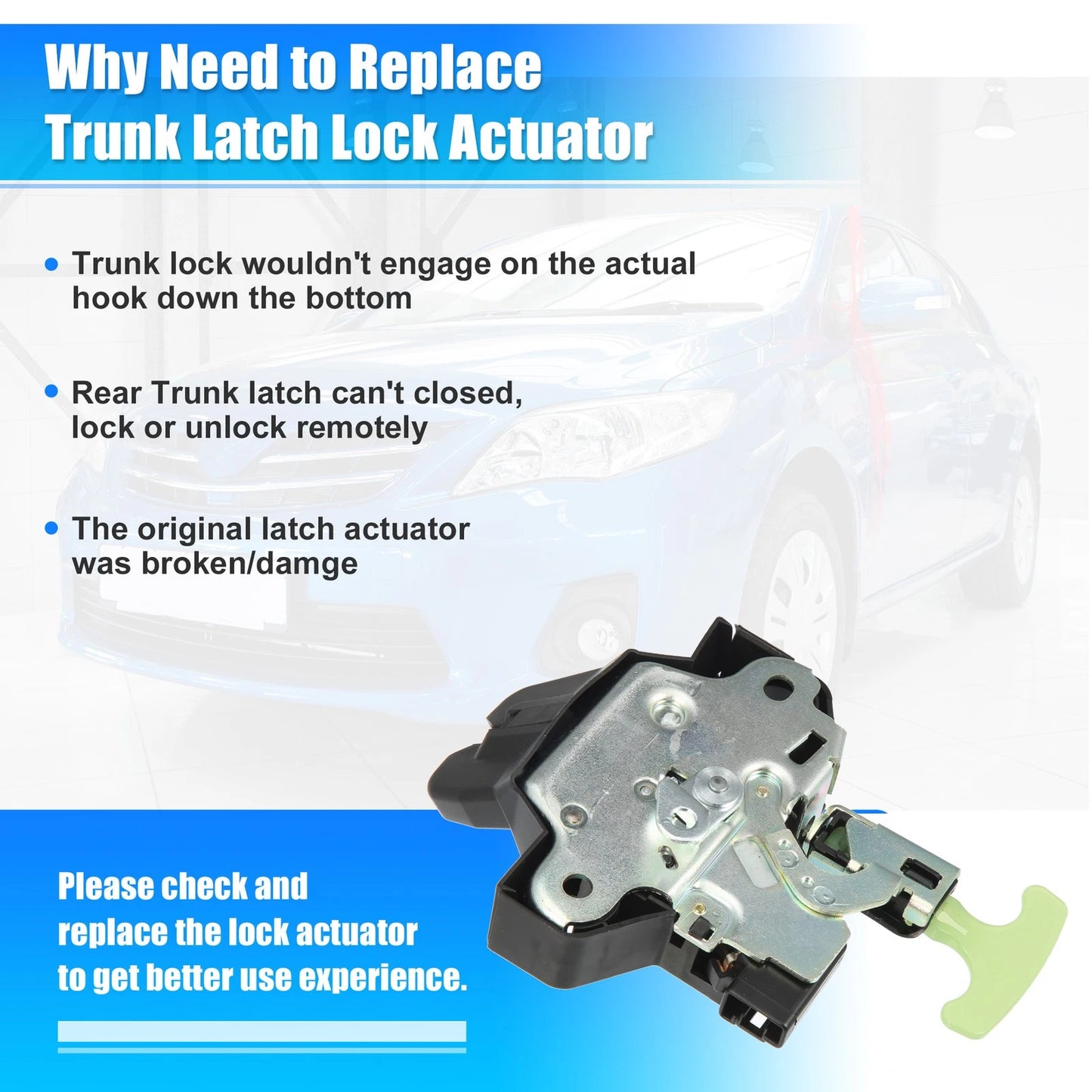 Rear Tailgate Latch Actuator for Toyota Camry (2007-2011)