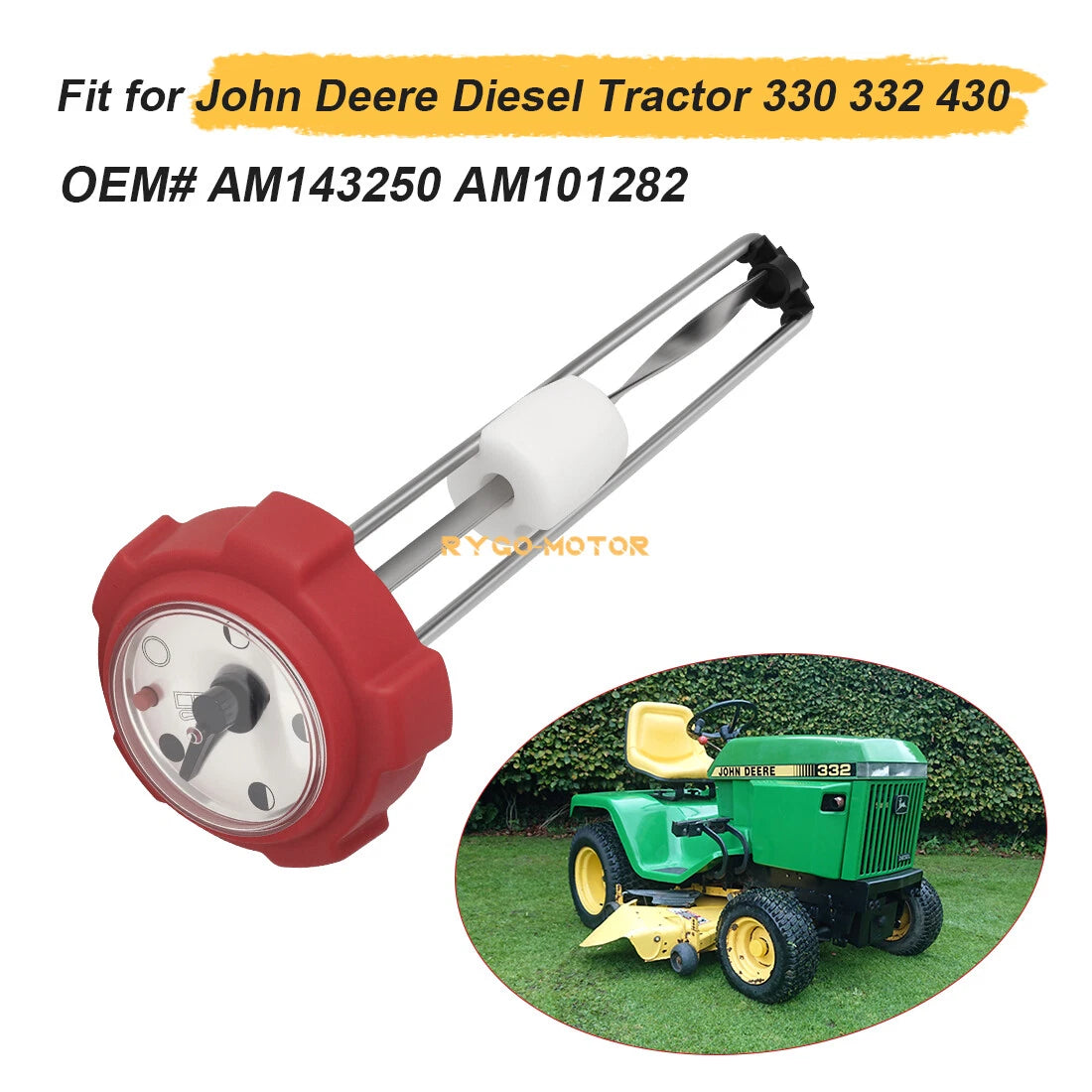 Gas Cap Fuel Gauge for John Deere Diesel Tractor 330 332 430