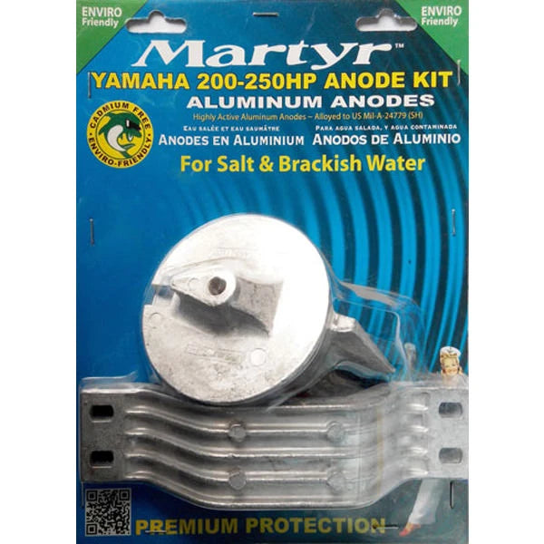 Anode Kit for Yamaha 200-250HP Outboard, Martyr, Salt Water