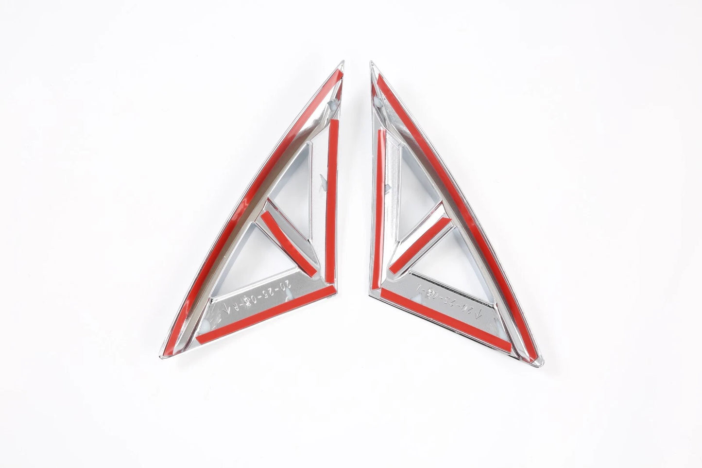 Front Fog Light Lid Chrome Side Cover Trim for 2021-2024 Hyundai Elantra 2 x