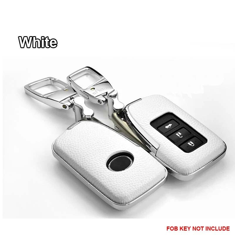 Leather FOB Key Cover Remote Case with Keychain Fit For Lexus IS ES GS NX300