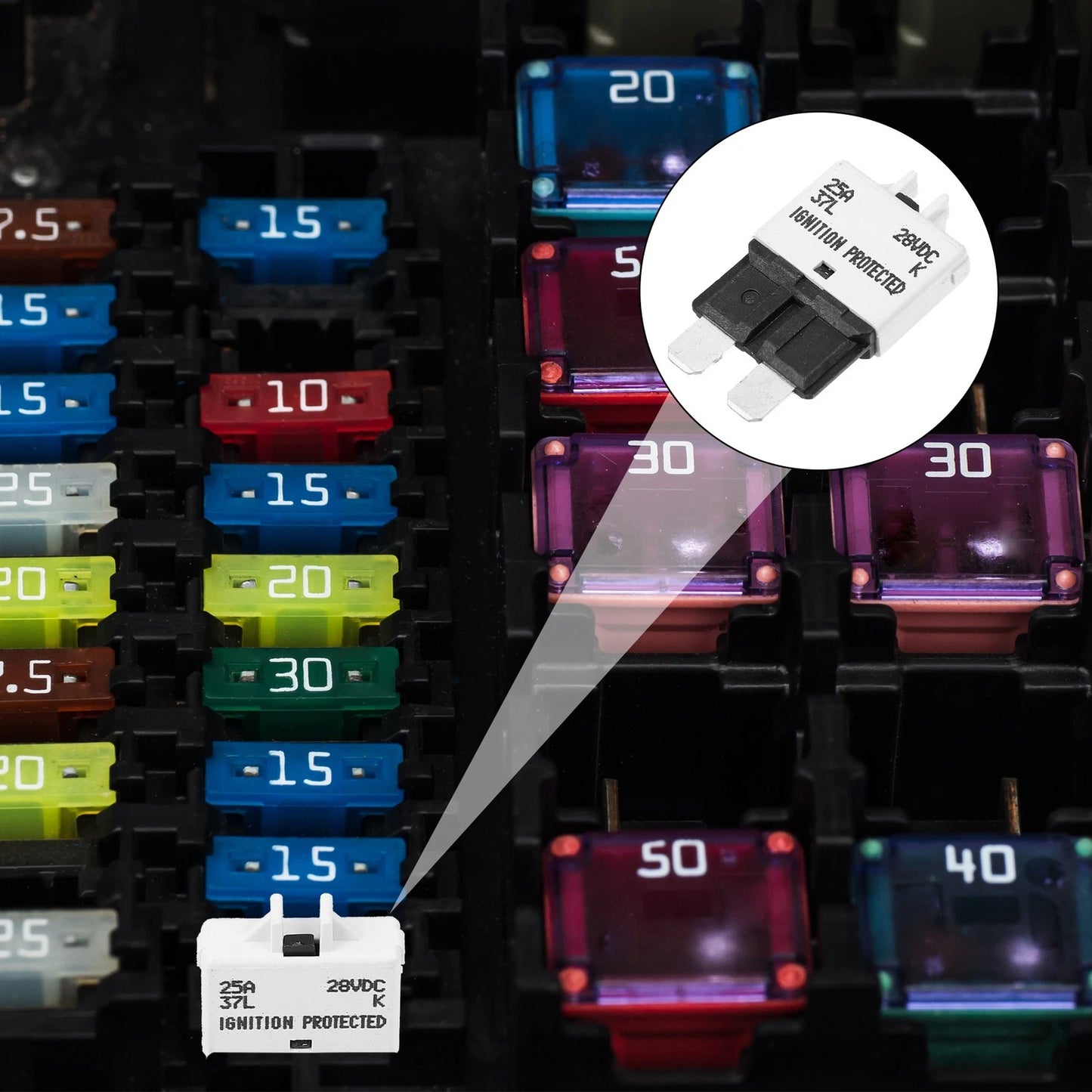 1Pcs / 25A / Circuit Breaker Blade Style Fuse for Car Marine