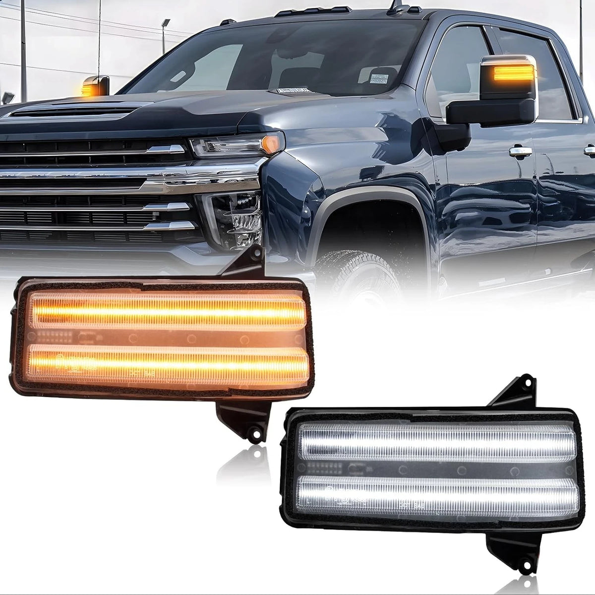 Mirror LED Turn Signal Lamp for Chevy/GMC 2500HD/3500HD (2020–2024)