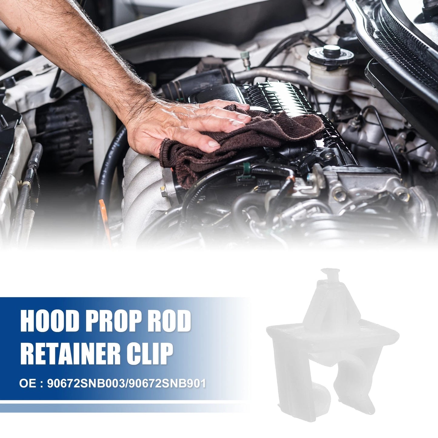5 x Hood Prop Rod Holder for Honda Civic (2006-2015)