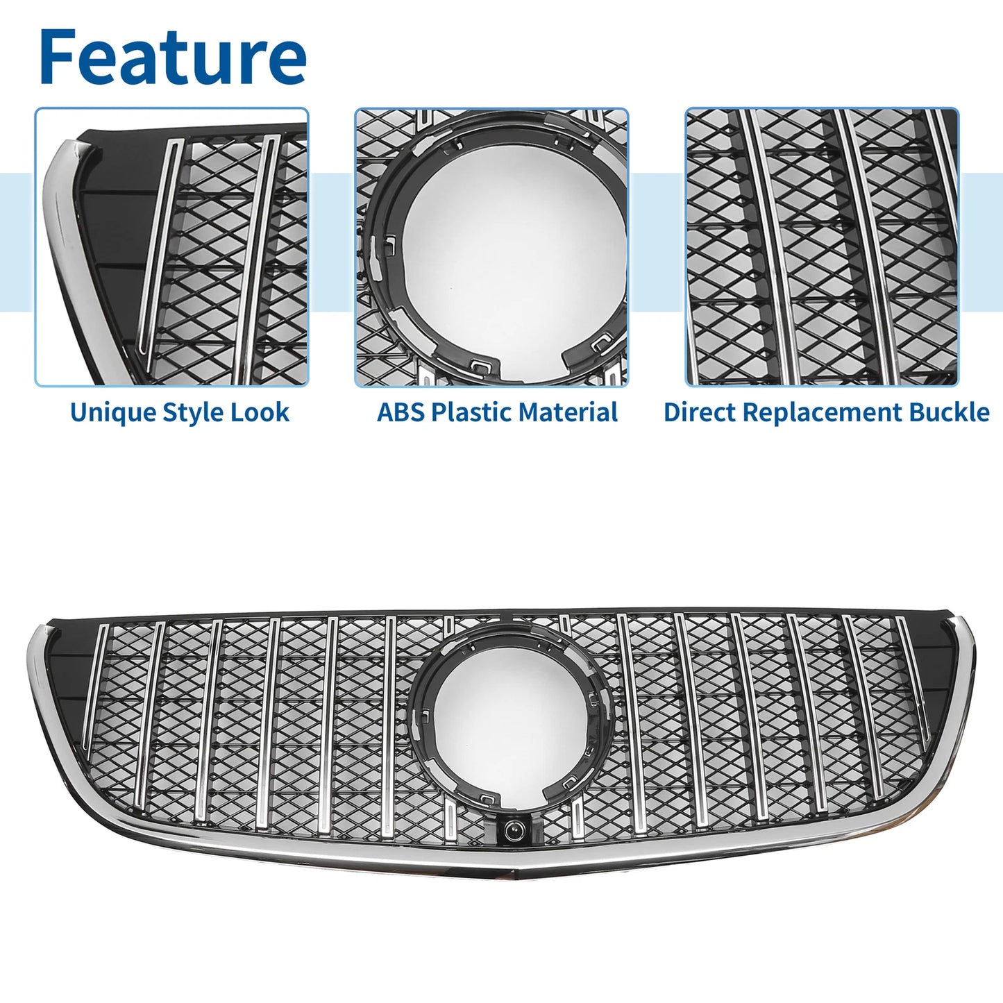 Front Upper Bumper Grille for Mercedes-Benz VITO-Class (2014-2023)