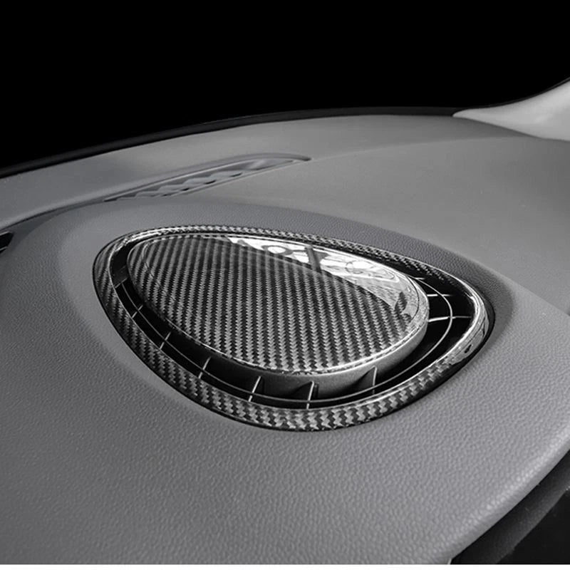 Dry Carbon Fiber Dashboard Center Vent Cover Trim for Mini Cooper F55 F56 F57