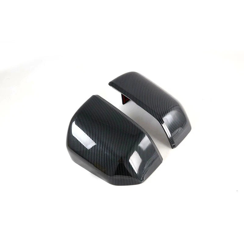 Car ABS Carbon Fiber Style Wing Mirror Cover Trim Fit For Ford F150 2015-2019
