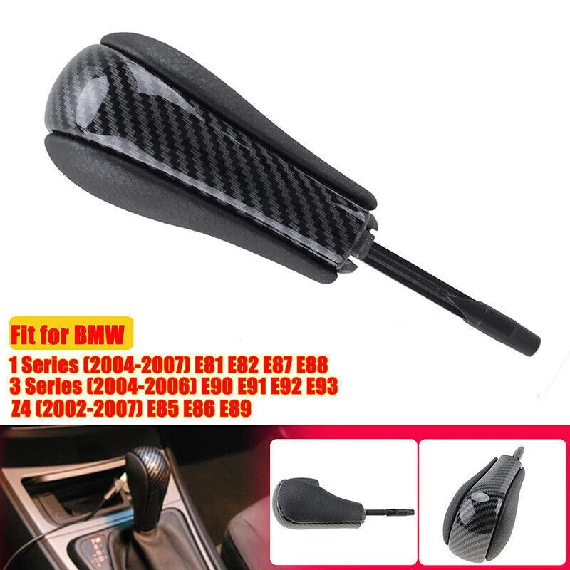 Carbon Fiber Gear Shift Knob for BMW E81 E82 E87 E90 E91 E92 M (2007-2013)