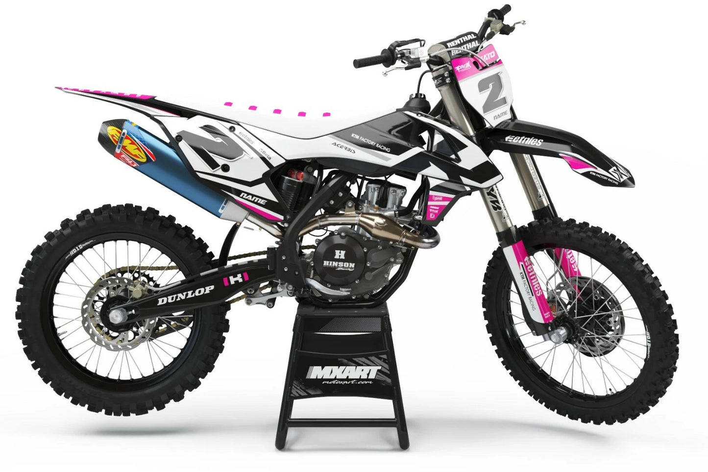 Decal Kit SPRINT PINK Stickers for KTM SXF 250 450 (2011-2012)