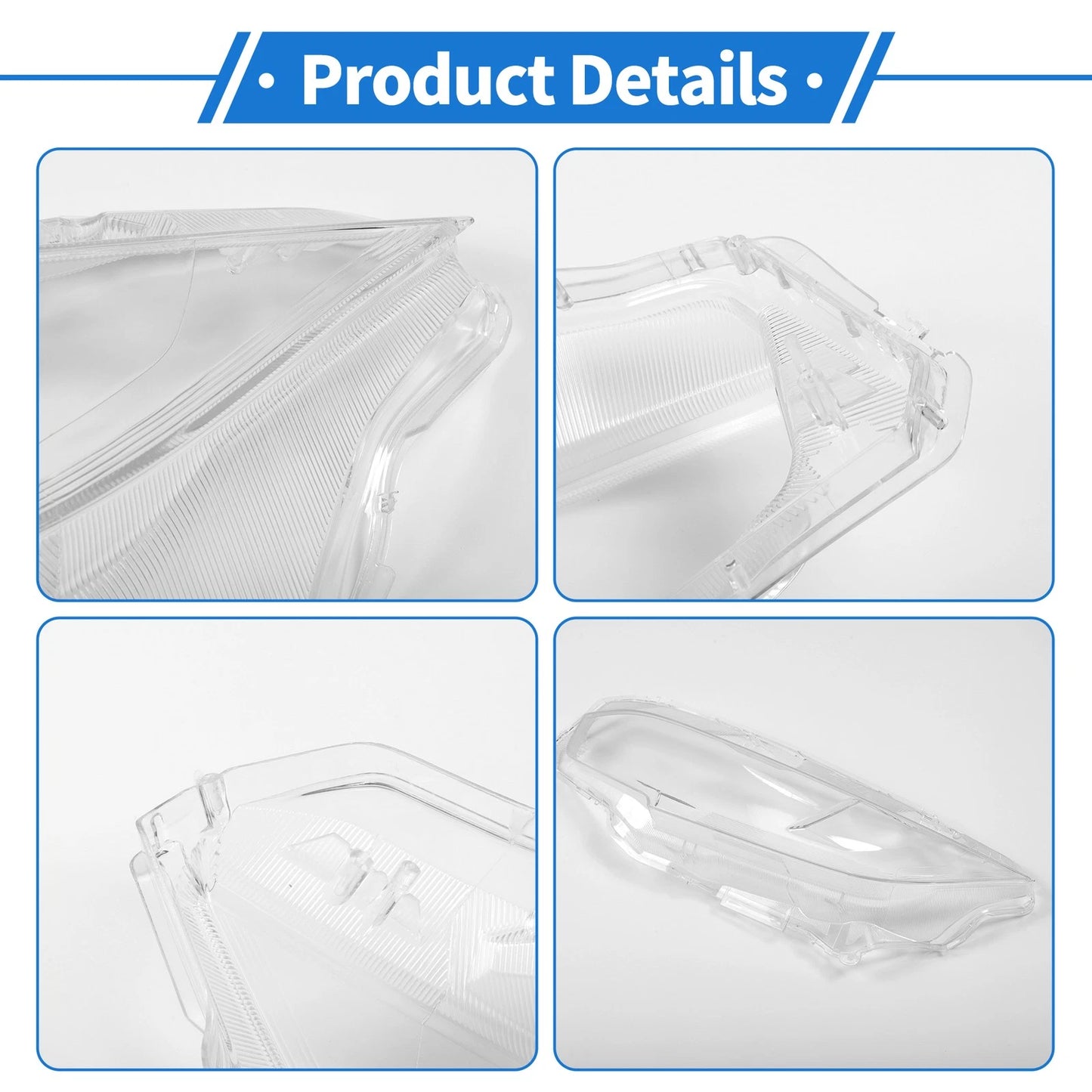 Car Front Left Headlight Lens Cover for Honda Civic (2016-2018)